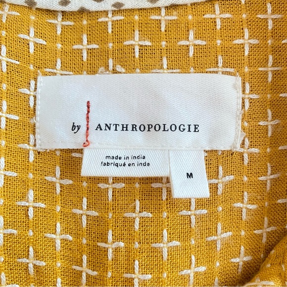 Anthropologie Isadora Button Back Embroidered Top - Picture 2 of 8